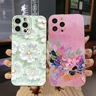 เคสโทรศัพท์มือถือ ขอบสี่เหลี่ยม ลายดอกไม้ สําหรับ Infinix Hot 12i 10S 11 10 Play 11S 10i Smart 6 HD X6511 X657B X6512 Note 12 G96