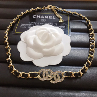 Chanel สร้อยคอ สีทอง ดํา คุณภาพสูง สไตล์ใหม่ หรูหรา สําหรับผู้หญิง103366