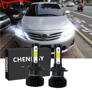 .ชุดหลอดไฟฮาโลเจน LED V4 6000K สีขาว แบบเปลี่ยน สําหรับ Toyota Altis (E140) ปี 2006 เป็น 2012 2013 (ไฟหน้า) 1 คู่