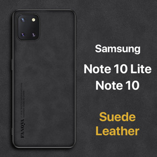 หนังกลับ เคส Samsung Note10 Note10Lite Case สัมผัสที่สบาย ป้องกันลายนิ้วมือ ขอบTPUนุ่ม ป้องกันกล้อง ปกป้องหน้าจอ กันกระแทก Galaxy note 10 lite