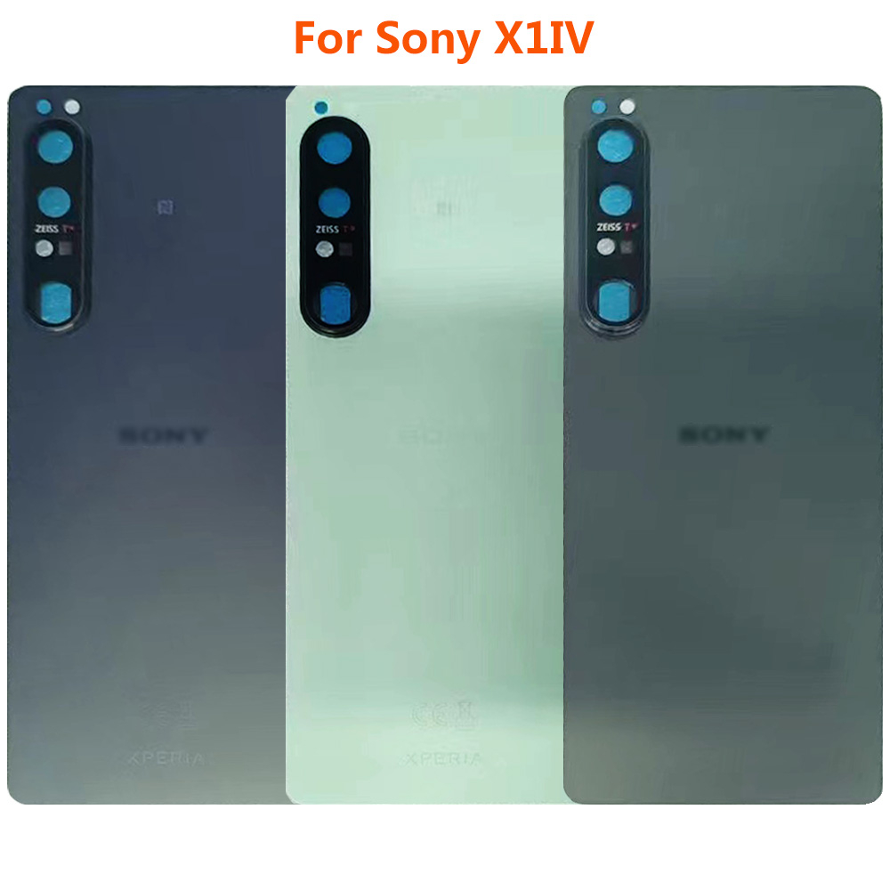 Xperia1 IV สําหรับ Sony Xperia 1 IV แบตเตอรี่ฝาครอบด้านหลังประตูพร้อมกล้องเลนส์เปลี่ยนชิ้นส่วน