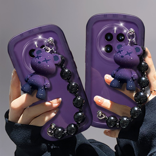 เคสโทรศัพท์มือถือแบบนิ่ม ลายการ์ตูนหมี Kaws พร้อมสายคล้องมือ สําหรับ Samsung Galaxy S23 S22 S21 Plus Ultra A14 A34 A54 A24 A25 A73 A53 A33 A23 A13 A52 A72 A04 A03