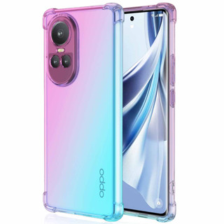 เคสโทรศัพท์มือถือแบบใส กันกระแทก ไล่โทนสี สําหรับ Oppo Reno 10 Pro Plus Reno 5 Pro 5G Reno 5F