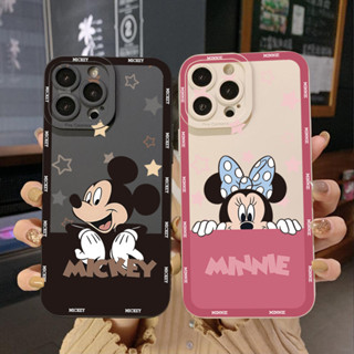 เคสป้องกันโทรศัพท์มือถือ ขอบสี่เหลี่ยม ลายมิกกี้ มินนี่เมาส์ สําหรับ Infinix Hot 20S 20i 30i 9 30 20 Play Smart 6 Plus X6823 Zero 5G 2023