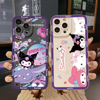 เคสโทรศัพท์มือถือ ขอบสี่เหลี่ยม แบบป้องกันเต็มเครื่อง ลาย Melody Kitty Kurotmi สําหรับ Infinix Hot 12i 10S 11 10 Play 11S 10i Smart 6 HD X6511 X657B X6512 Note 12 G96