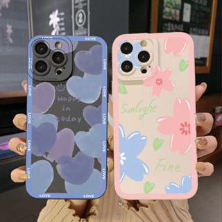 เคสป้องกันโทรศัพท์มือถือ ขอบสี่เหลี่ยม ลาย Happy In Today สําหรับ iPhone 14 Plus 13 Pro Max 12 iPhone 11 XR 8 7 SE 2022