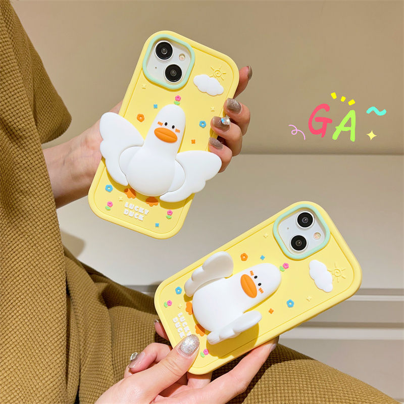 เคสโทรศัพท์มือถือ ซิลิโคนนิ่ม ลายการ์ตูน 3D สําหรับ iphone 15 Pro Max 14 Pro Max 13 Pro Max 12 Pro Max