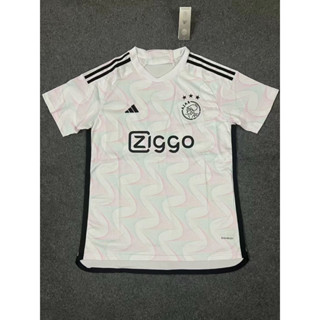 เสื้อกีฬาแขนสั้น ลายทีม Ajax FC 23-24 ชุดเยือน