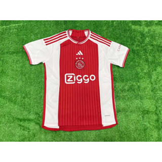 เสื้อกีฬาแขนสั้น ลายทีมเหย้า Ajax FC 23-24 ชุดเหย้า