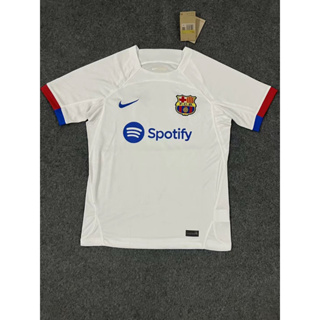 เสื้อกีฬาแขนสั้น ลายทีมชาติฟุตบอล Barcelona FC 23-24 ชุดเยือน