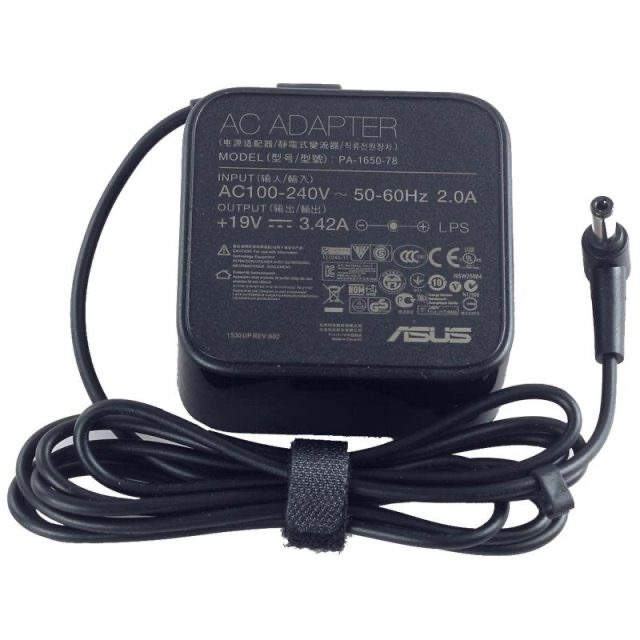 Asus19V 3.42A 65W 5.5x2.5 มม.อะแดปเตอร์ AC Power Charger สําหรับ Asus A42F A46CA K62 K52F X55A X550C