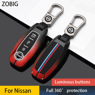 Zobig เคสรีโมตกุญแจรถยนต์ โลหะผสมสังกะสี สําหรับ Nissan Qashqai Altima Ariya 2022 2023