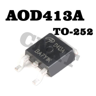 10 ชิ้น/ล็อต ต้นฉบับใหม่ AOD413A AOD413 TO-252 P Channel-40V / -12A Smd MOSFET Field Effect Tube