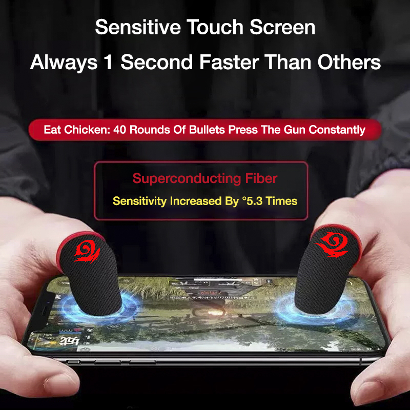 Bluewow Exclusive - ถุงมือเล่นเกม ไฟเบอร์ สีเงิน โลโก้ Ga.re.na สีแดง ป้องกันเหงื่อ สําหรับเล่นเกม Free.Fire