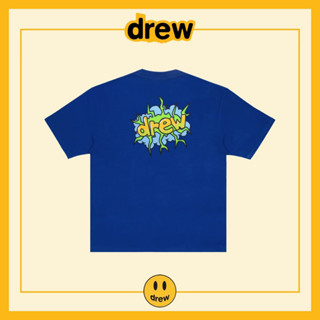 เสื้อยืดคอกลม แขนสั้น พิมพ์ลาย Drew niche สไตล์สตรีท สําหรับผู้ชาย และผู้หญิง