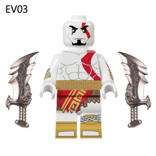 ฟิกเกอร์ Kratos God of War MOC EV03 EV04 ขนาดเล็ก ของเล่นสําหรับเด็ก