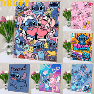 Drofe- ภาพวาด - ระบายสีตามตัวเลข Stitch 20×30 ซม. diy