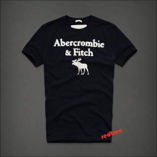 เสื้อยืดแขนสั้น ปักลาย Abercrombie &amp; Fitch สําหรับผู้ชาย