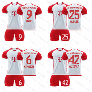 เสื้อกีฬาแขนสั้น ลายทีมชาติฟุตบอล Bayern Munich 2023-24 Season ชุดเหย้า สําหรับเด็ก และผู้ใหญ่