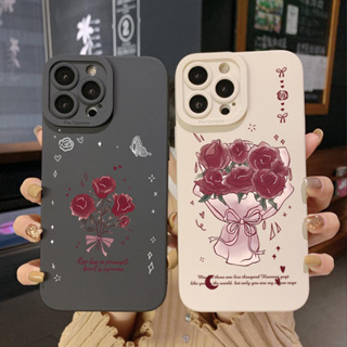 เคสโทรศัพท์มือถือ ขอบสี่เหลี่ยม ลายดอกกุหลาบ สําหรับ Infinix Hot 20S 20i 30i 9 30 20 Play Smart 6 Plus X6823 Zero 5G 2023