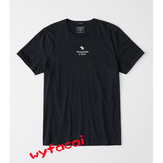 เสื้อยืดแขนสั้น พิมพ์ลาย Abercrombie &amp; Fitch สําหรับผู้ชาย