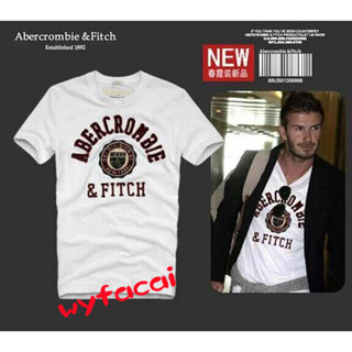 Abercrombie &amp; Fitch เสื้อยืดผู้ชาย เสื้อยืด