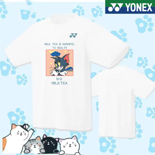 Yonex ใหม่ เสื้อยืดลําลอง แขนสั้น ผ้าตาข่าย ระบายอากาศ แห้งเร็ว สําหรับผู้ชาย ผู้หญิง เหมาะกับการเล่นเทนนิส แบดมินตัน 2023