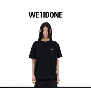 We11done เสื้อยืด คอกลม ผ้าฝ้าย พิมพ์ลายโลโก้ 23 สําหรับผู้ชาย และผู้หญิง