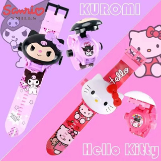 Sanrio นาฬิกาข้อมือ ลายการ์ตูน Cinnamoroll Melody Hello Kitty 24 สําหรับเด็ก