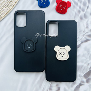 เคสซิลิโคน TPU ลายหมี พร้อมแหวนขาตั้ง สําหรับ TCL 403 T431A T431D T431E T431Q T431U