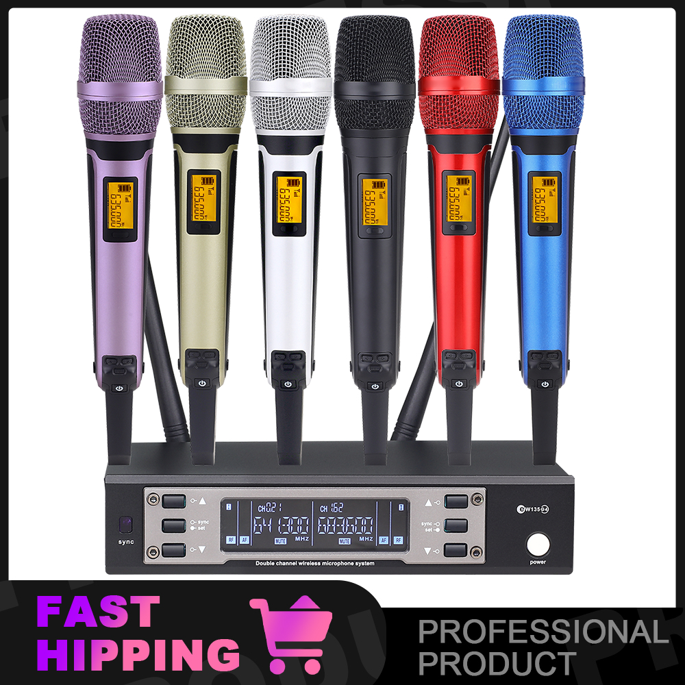 Sennheiser EW300G4 ไมโครโฟนไดนามิกไร้สาย UHF 2 ช่องทาง SKM9000 DJ สําหรับคาราโอเกะ SKM9100 EW135G4