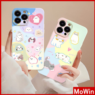 Mowin - เข้ากันได้สำหรับ เคสไอโฟน เคสไอโฟน11 เคส iphone 11 สำหรับ iPhone 14 Pro Max เคสไอโฟนครีมเคสนิ่มเคลือบมัน TPU กันกระแทกฝาครอบกล้องป้องกันการ์ตูนน่ารักเข้ากันได้กับ iPhone 13 Pro max 12 Pro Max 11 xr xs max 7Plus 8Plus