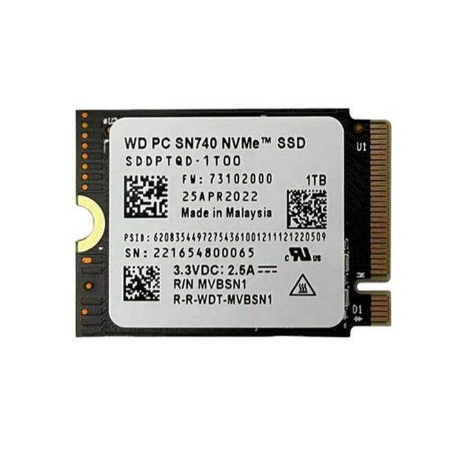 ใหม่ SSD WD SN740 1TB M.2 NVMe 2230 PCIe 4.0x4 สําหรับแล็ปท็อป Microsoft Surface ProX