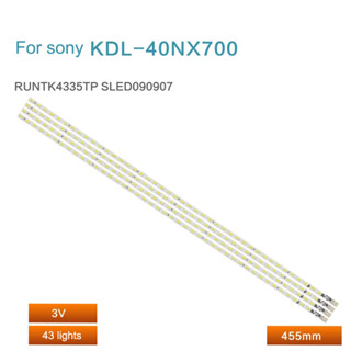 แถบไฟแบ็คไลท์ led สําหรับ Sony KDL-40EX700 RUNTK4335TP LK400D3LA8S SLED 4 ชิ้น ต่อชุด090907 Rev.1