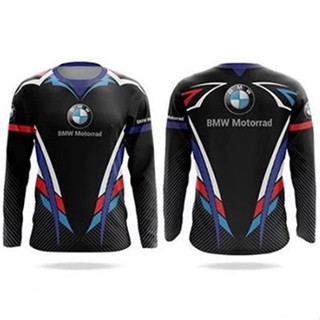 เสื้อกีฬาแขนสั้น แบบแห้งเร็ว สําหรับขี่จักรยานเสือภูเขา Bmw