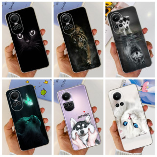 เคสโทรศัพท์มือถือ ซิลิโคนนิ่ม TPU ใส ลายการ์ตูนน่ารัก สําหรับ OPPO Reno10 Pro Reno 10 Pro Plus Capa