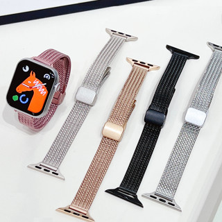 สายนาฬิกาข้อมือสเตนเลสสตีล สําหรับ Watch Series8 Series7 6 5 4 3 2 1 SE SE2 Ultra Strap ขนาด 49 มม. 41 มม. 45 มม. 42 มม. 38 มม. 44 มม. 42 มม.