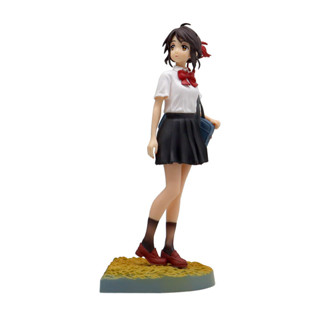 โมเดลฟิกเกอร์ PVC รูปการ์ตูนอนิเมะ Miyamizu Mitsuha Movie Your Name Tachibana Taki ขนาด 21 ซม. ของเล่นสําหรับเด็ก