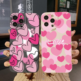 เคสโทรศัพท์มือถือ ขอบสี่เหลี่ยม ลายหัวใจ สําหรับ Infinix Hot 12i 10S 11 10 Play 11S 10i Smart 6 HD X6511 X657B X6512 Note 12 G96