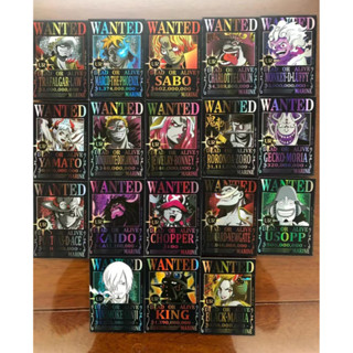 การ์ดตัวละครอนิเมะ One Piece Rank UR Black Wanted 18 ชิ้น