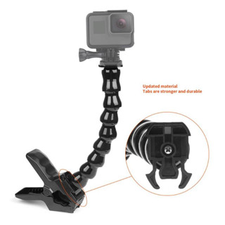 ขาตั้งกล้อง แบบคอห่าน ปรับได้ อุปกรณ์เสริม สําหรับกล้อง GoPro Hero Action