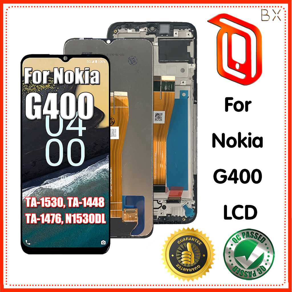 สําหรับ Nokia G400 จอแสดงผล LCD Touch Screen Digitizer Assembly TA-1530 TA-1448 TA-1476 N1530DL เปลี