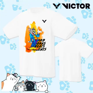 Victor ใหม่ เสื้อกีฬาแบดมินตัน ผ้าตาข่าย ระบายอากาศ แบบแห้งเร็ว สไตล์เกาหลี สําหรับวัยรุ่น 2023