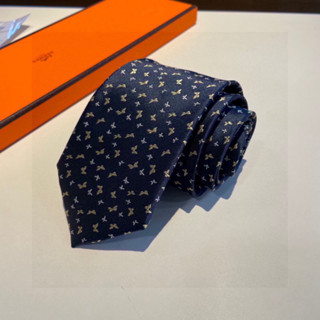 Hermes &amp; Premium Tie เนคไทผูกผม สไตล์นักธุรกิจ สําหรับงานแต่งงาน