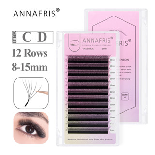 Annafris ขนตาปลอม 6D-W รูปดอกไม้ นุ่ม เป็นธรรมชาติ พร้อมขนตาปลอม