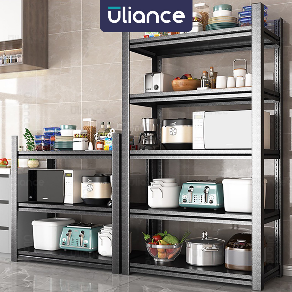 【Ultra Strong】Uliance ชั้นวางเหล็ก 3/4/5 ชั้น ชั้นวางสินค้า ไมโครเวฟ ห้องครัว