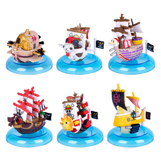 โมเดลเรือโจรสลัด One Piece Thousand Sunny Going Merry Red Firth ขนาดเล็ก ของเล่นสําหรับเด็ก ของขวัญ 6 ชิ้น ต่อชุด