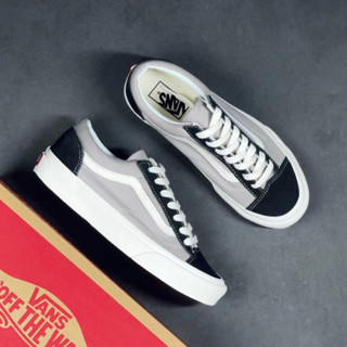 Vans OLD Skool Off-White รองเท้าผ้าใบลําลอง ข้อสั้น ลายทาง สีตัดกัน ไซซ์ 36-44