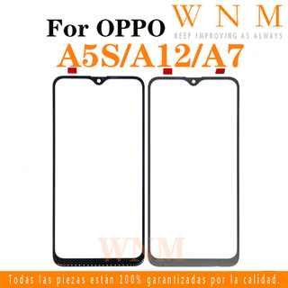 สําหรับ OPPO A5S A12 2020 A7 แผงหน้าจอสัมผัส LCD ดิจิไทเซอร์ ด้านนอก กระจก เซนเซอร์ แผงเซนเซอร์ กระจกด้านหน้า