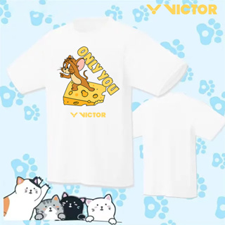 Victor 2023 ใหม่ เสื้อกีฬาบาสเก็ตบอล เทนนิส แบดมินตัน ผ้าตาข่าย ระบายอากาศ แห้งเร็ว สําหรับผู้ชาย ผู้หญิง